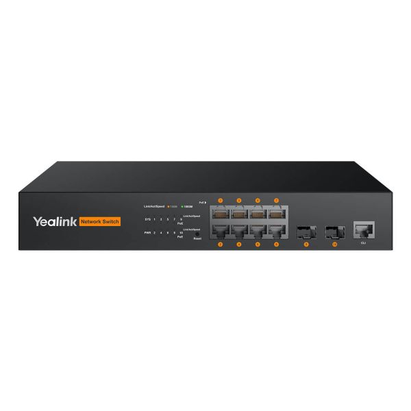 Yealink RCH80 Managed L2+ Power over Ethernet (PoE) Zwart (1303227)