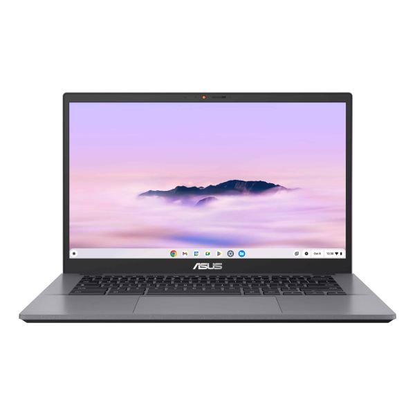 ASUS Chromebook Plus CX34 CB3402CVA-MW1340 Intel Core 3 100U 35,6 cm (14") Touchscreen Full HD 8 GB LPDDR5x-SDRAM 128 GB UFS Wi-Fi 6E (802.11ax) ChromeOS US International Grijs (90NX07P2-M01S40)
