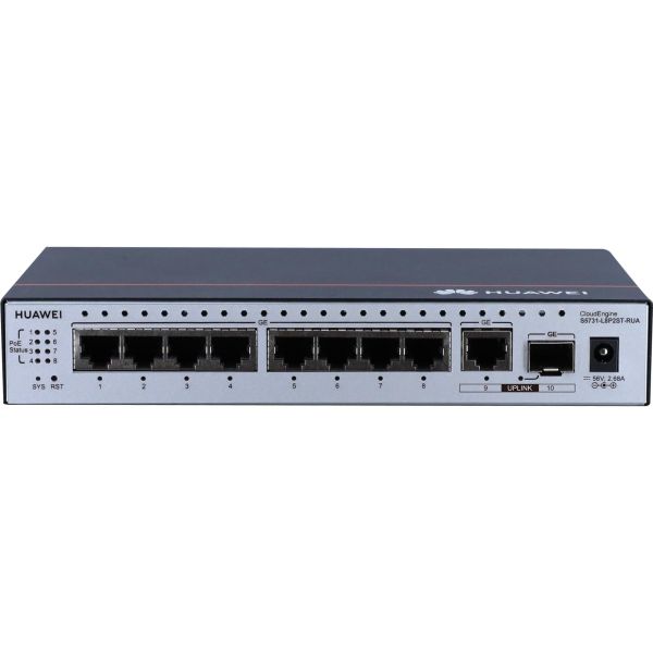 Huawei Switch S5731-L4P2HT-RUA (4*GE ports, PoE++, 1*GE hybrid optical-electrical SFP port, 1*GE port, PoE input) + license L-ML (S5731-L4P2HT-RUA)