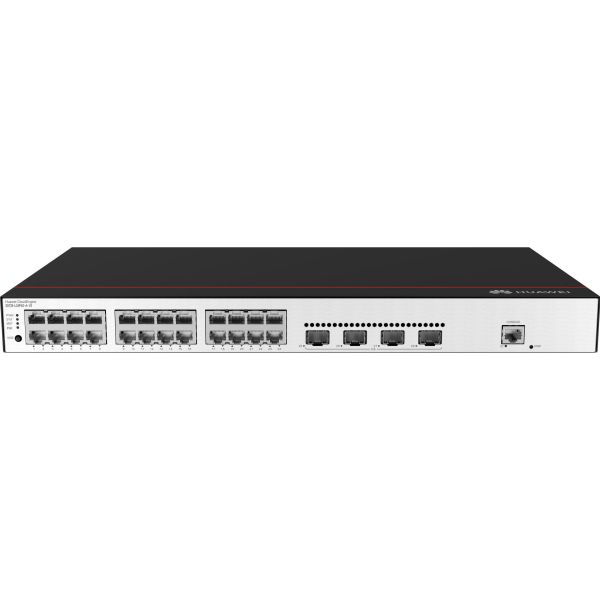 Huawei Switch S5735-L24P4S-A-V2 (24*GE ports, 4*GE SFP ports, PoE+, AC power) + license L-MLIC-S57L (98012021) (S5735-L24P4S-A-V2)