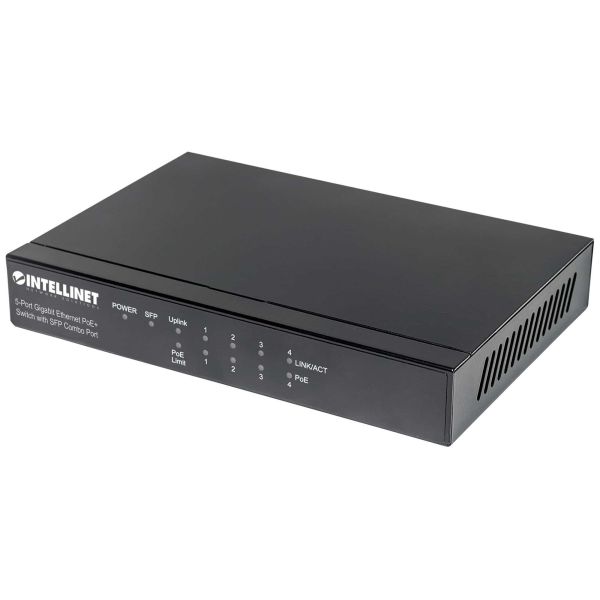Intellinet 561174 netwerk-switch Gigabit Ethernet (10/100/1000) Power over Ethernet (PoE) Zwart (561174)