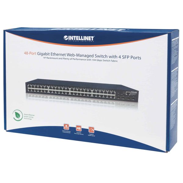 Intellinet 561334 netwerk-switch Managed L2 Gigabit Ethernet (10/100/1000) Zwart (561334)