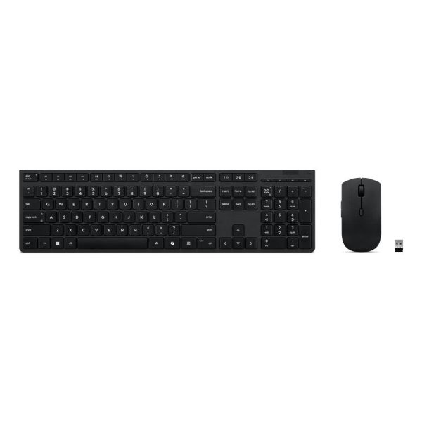 Lenovo 4X31R64317 toetsenbord Inclusief muis Kantoor RF-draadloos + Bluetooth QWERTY Belgisch, Frans Grijs (4X31R64317)