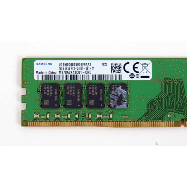 SAMSUNG 16GB (1*16GB) 2RX8 PC4-19200T-U DDR4-2400MHZ UDIMM (M378A2K43CB1-CRC)