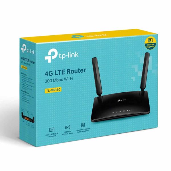 TP-Link TL-MR150 draadloze router Fast Ethernet Single-band (2.4 GHz) 4G Zwart (TL-MR150)