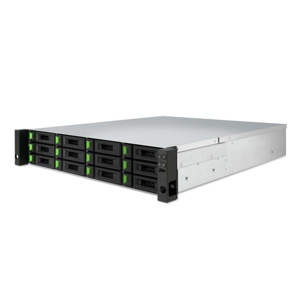 Qsan Technology XCubeNAS XN8012RE NAS Rack (2U) Ethernet LAN Zwart, Metallic D-1527 (XN8012RE)