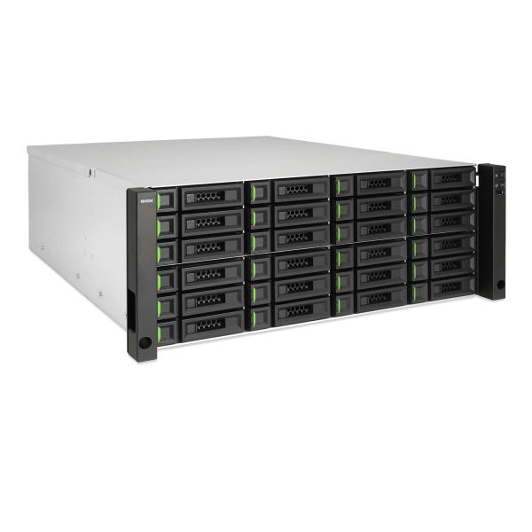 Qsan Technology XCubeNAS XN8024R/192TB NAS Rack (4U) Ethernet LAN Zwart, Metallic D-1527 (XN8024R/192TB)