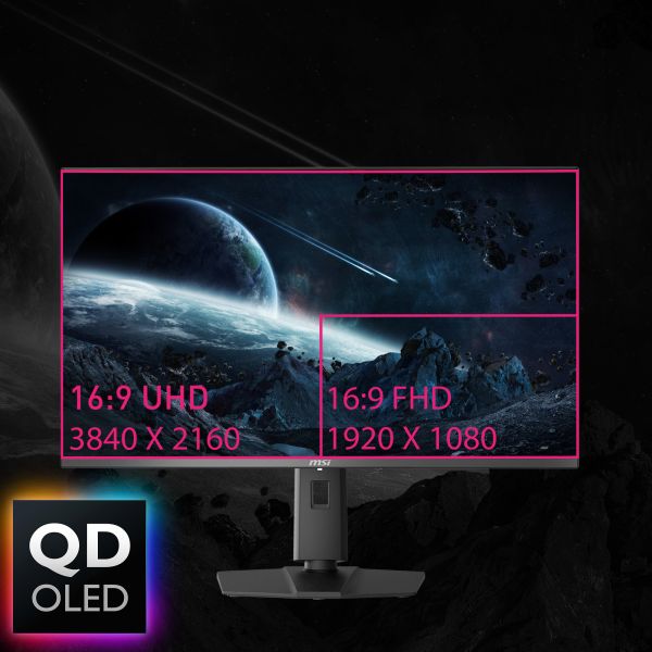 MSI MPG 321URXDE QD-OLED computer monitor 80 cm (31.5") 3840 x 2160 Pixels 4K Ultra HD Zwart (9S6-3DD29A-006 / 9S6-3DD29A-056) MSI MPG 321URXDE QD-OLED computer monitor 80 cm (31.5") 3840 x 2160 Pixels 4K Ultra HD Zwart (9S6-3DD29A-006 / 9S6-3DD29A-056)