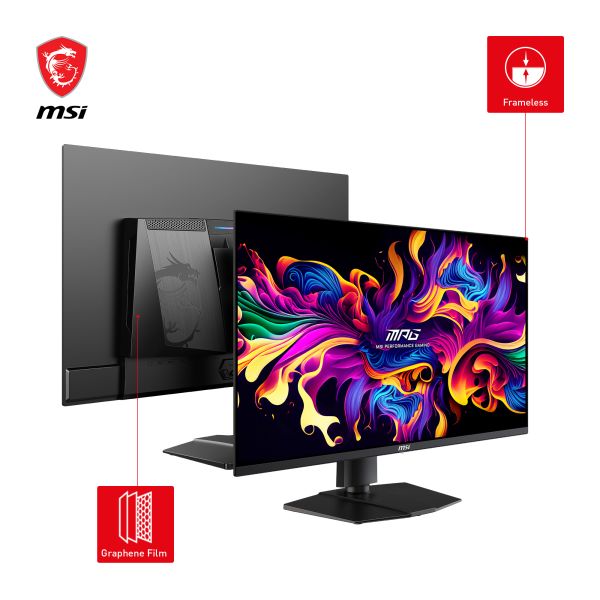 MSI MPG 321URXDE QD-OLED computer monitor 80 cm (31.5") 3840 x 2160 Pixels 4K Ultra HD Zwart (9S6-3DD29A-006 / 9S6-3DD29A-056) MSI MPG 321URXDE QD-OLED computer monitor 80 cm (31.5") 3840 x 2160 Pixels 4K Ultra HD Zwart (9S6-3DD29A-006 / 9S6-3DD29A-056)