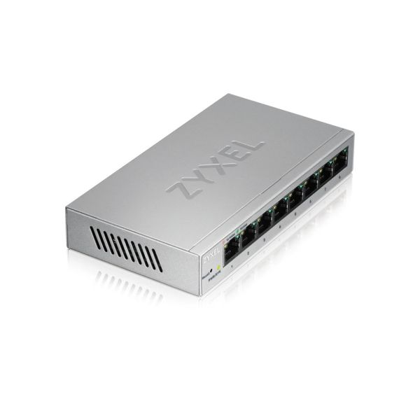 Zyxel GS1200-8HPv3 Smart Managed Switch 8x Gigabit Ethernet (4x PoE+, max. 68W) (GS1200-8HPV3-EU0101F)