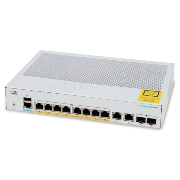 Cisco Switch Business 250-Series 10-Port 1GbE 60W PoE smart managed (CBS250-8P-E-2G-EU)