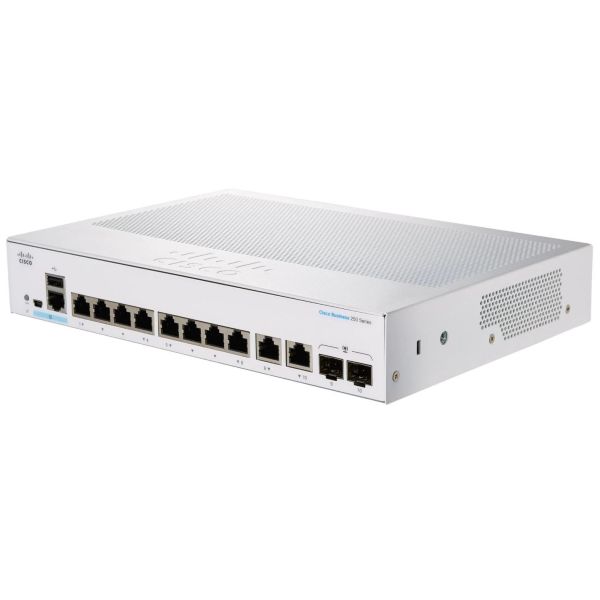 Cisco Switch Business 250-Series 10-Port 1GbE smart managed (CBS250-8T-E-2G-EU)
