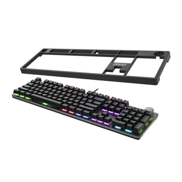 MSI FORGE GK320 RED toetsenbord Gamen USB QWERTY US International Zwart (S11-04CE203-HH9)