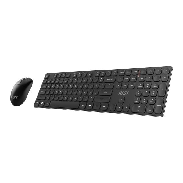 MSI FORGE K210 WIRELESS COMBO toetsenbord Inclusief muis Thuis/Werk USB QWERTY Amerikaans Engels Zwart (S11-43US221-Y92) MSI FORGE K210 WIRELESS COMBO toetsenbord Inclusief muis Thuis/Werk USB QWERTY Amerikaans Engels Zwart (S11-43US221-Y92)