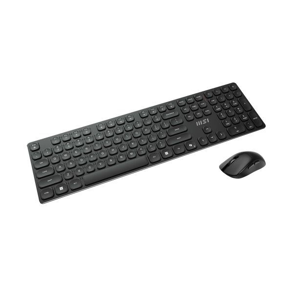 MSI FORGE K210 WIRELESS COMBO toetsenbord Inclusief muis Thuis/Werk USB QWERTY Amerikaans Engels Zwart (S11-43US221-Y92) MSI FORGE K210 WIRELESS COMBO toetsenbord Inclusief muis Thuis/Werk USB QWERTY Amerikaans Engels Zwart (S11-43US221-Y92)