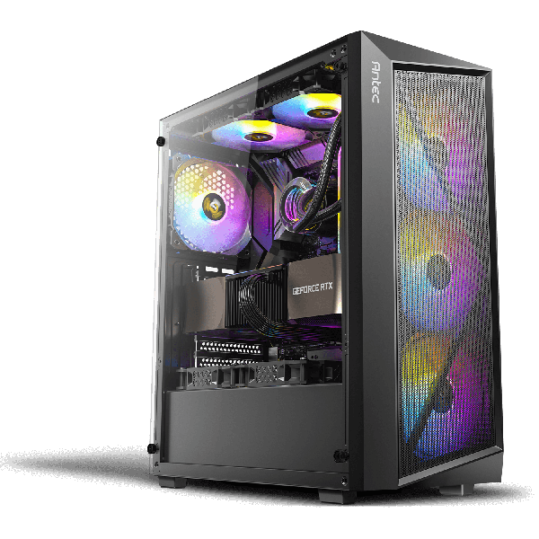 Antec AX67 ARGB Mid Tower Gaming Bl - Midi/Minitower (0-761345-10207-0) (0-761345-10207-0)