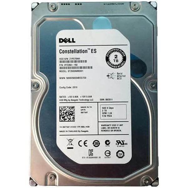 Dell 2TB 7.2K 3.5 SAS 6G (9YZ268-150-RFB)