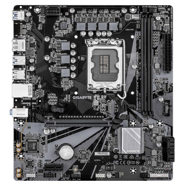 GIGABYTE B760M H V2 moederbord Intel B760 Express LGA 1700 micro ATX (B760M H V2)