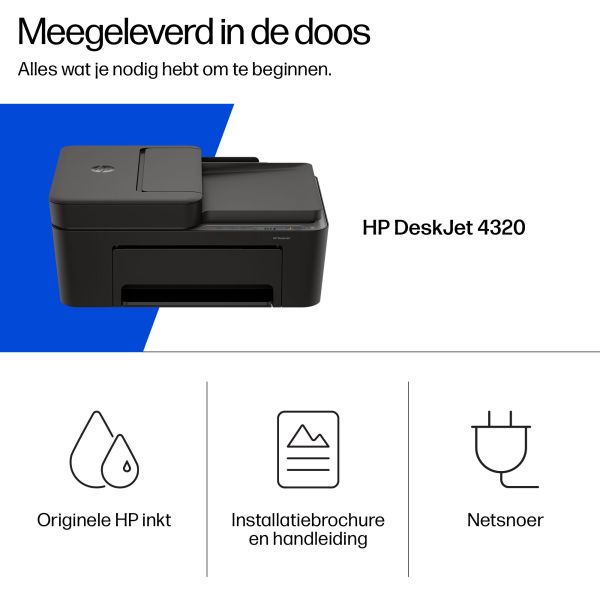 HP DeskJet 4320 Draadloos All-in-One Kleur Printer (A24HMB)
