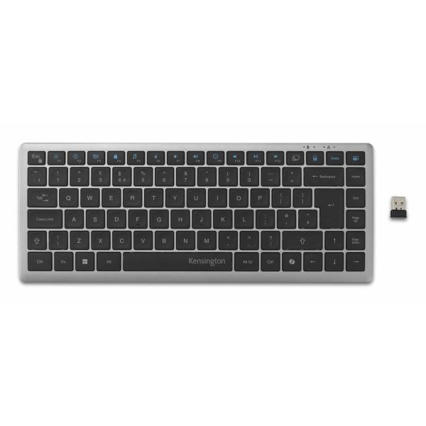 Kensington KB435 EQ Rechargeable Multi-Device Compact Keyboard (K75409WW)