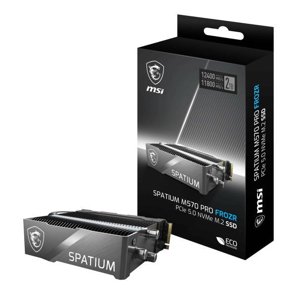 MSI SPATIUM M570 PRO PCIE 5.0 NVME M.2 2TB FROZR internal solid state drive PCI Express 5.0 3D NAND (SPATIUM M570 PRO PCIE 5.0 NVME M.2 2TB FROZR)
