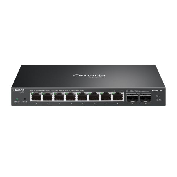 TP-Link ES210X-M2 netwerk-switch Managed 2.5G Ethernet (100/1000/2500) Bureaublad-/wandmontage Zwart (ES210X-M2)