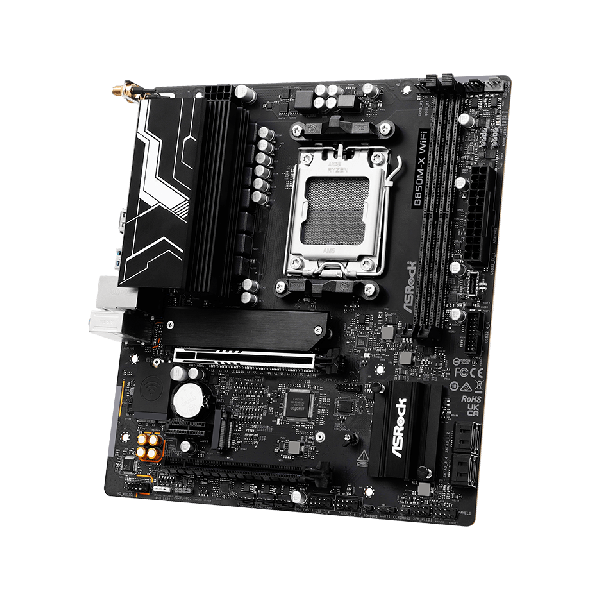 ASRock MB Sc AM5 B850M-X WIFI R2.0 - AMD B850 - 2xDDR5 - 1xDP - 1xHDMI - WiFi - mATX (B850M-XWIFIR2.0)