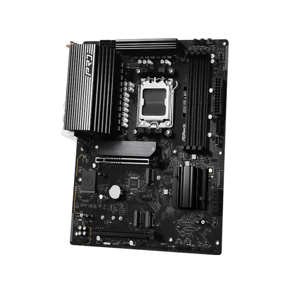 ASRock MB Sc AM5 B850 Pro-A WiFi - AMD B850 - 4xDDR5 - 1xUSB-C - 1xHDMI - WiFi - ATX (B850PRO-AWIFI)