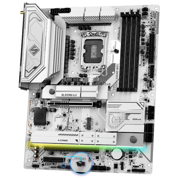 ASRock MB Sc LGA1851 Z890 STEEL LEGEND WIFI - Intel Z890 - 4xDDR5 - 1xHDMI - 2xThunderbolt - WI-FI (Z890STEELLEGENDWIFI)