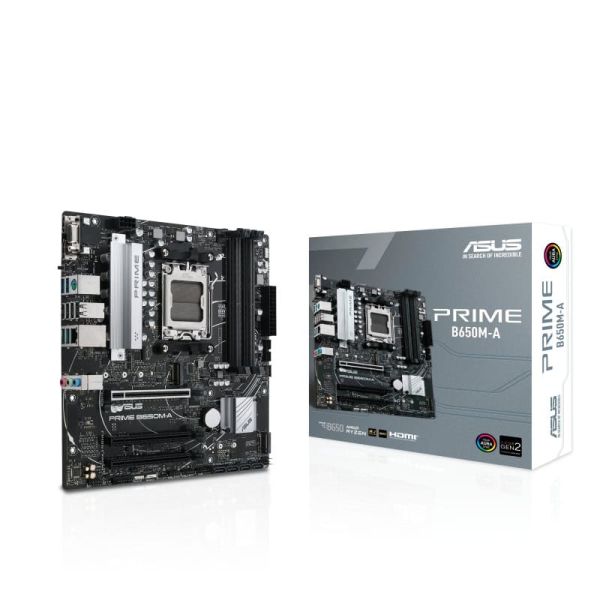 ASUS PRIME B650M-A AMD B650 Socket AM5 micro ATX (90MB1C10-M0EAY0)