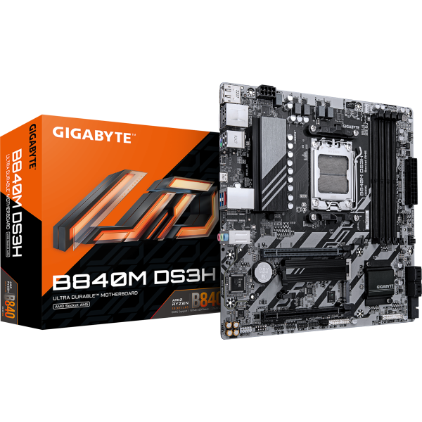 GIGABYTE B840M DS3H -AM5 -mATX (B840MDS3H)
