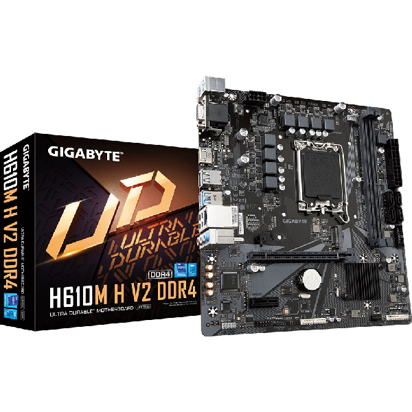 GIGABYTE H610M H V2 DDR4 -LGA 1700 -mATX (H610MHV2)