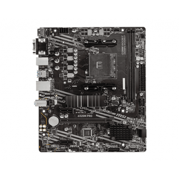 MSI MATX SOCKET AM4 AMD A520 2 X DDR4 USB 3.0 1 X PCI EXPRESS 3.0 16X (911-7D14-001)