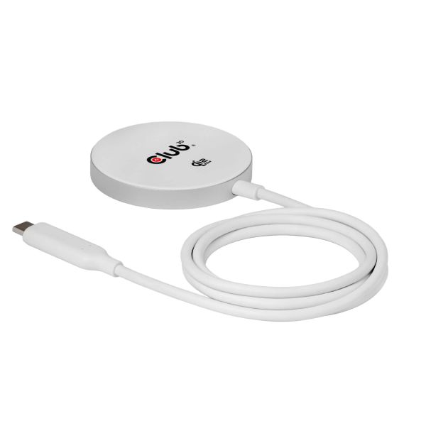 CLUB3D CAC-3027 Qi2 25W draadloze oplader zwart Qi 2.2 MagSafe-compatibel magnetisch pad (CAC-3026)