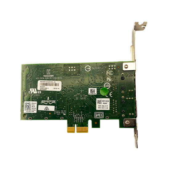 Dell Broadcom 1G Dual Port Network Card (0FCGN-RFB)