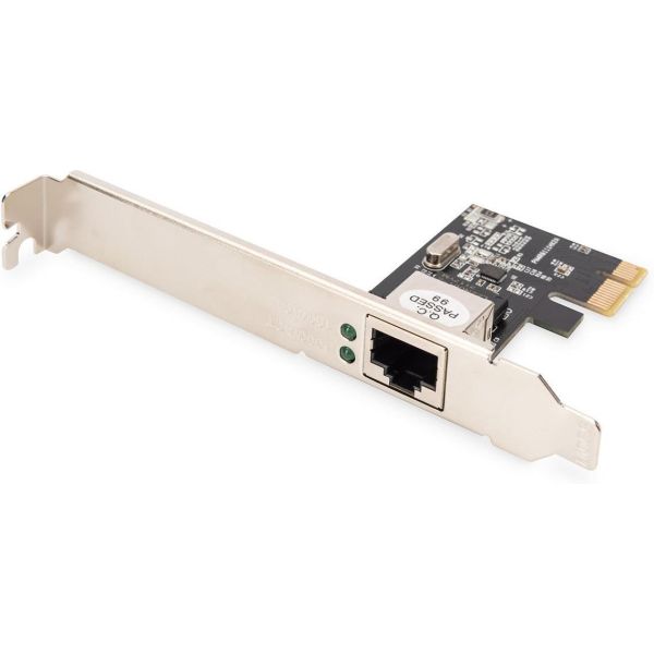 DIGITUS 2-port Gigabit Ethernet network card, RJ45, PCI Express, Intel chipset (DN-1013-2) (DN-1013-2)