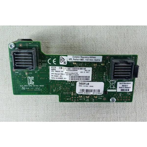 HP Ethernet 10Gb 2P 560Flb Adptr (656243-001-RFB)