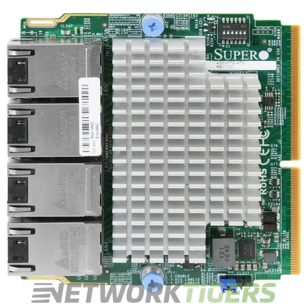 Super Micro AOC-MTG-i4TM Quad-Port 10Gigabit Ethernet SIOM Kaart (AOC-MTG-I4TM-O)