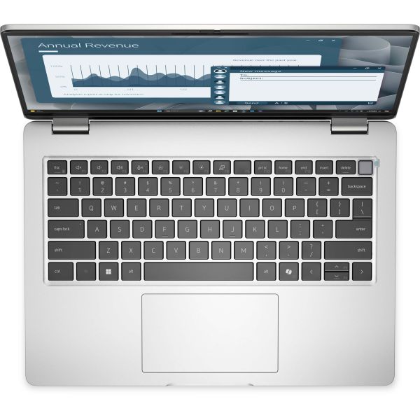 DELL Pro 14 PC14255 Copilot+ PC AMD Ryzen AI 7 PRO 350 Laptop 35,6 cm (14") Full HD+ 16 GB DDR5-SDRAM 512 GB SSD Wi-Fi 6E (802.11ax) Windows 11 Pro Duits Platina (5G8FC)