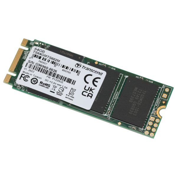 Transcend MTS602M M.2 64 GB Serial ATA III MLC NAND (TS64GMTS602M) (TS64GMTS602M)