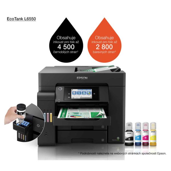 Epson EcoTank L6550 Inkjet A4 4800 x 2400 DPI 32 ppm Wifi (C11CJ30402)