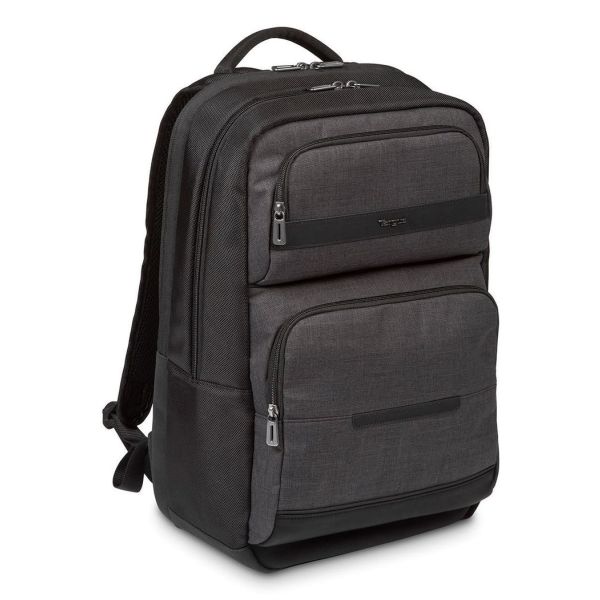 Targus CitySmart rugzak Casual rugzak Zwart, Grijs Kunstleer, Polyurethaan (PU) (TSB912EU)