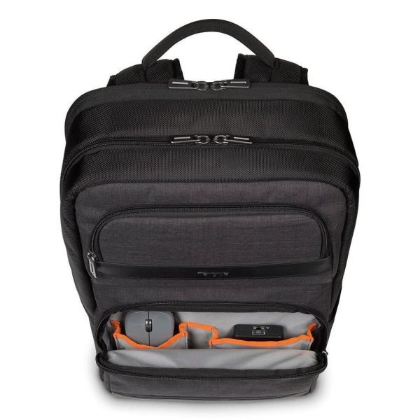 Targus CitySmart rugzak Casual rugzak Zwart, Grijs Kunstleer, Polyurethaan (PU) (TSB912EU)