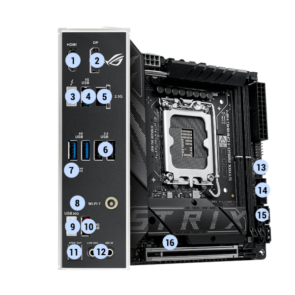 ASUS ROG STRIX B860-I GAMING WIFI (ROG STRIX B860-I GAMING WIFI)