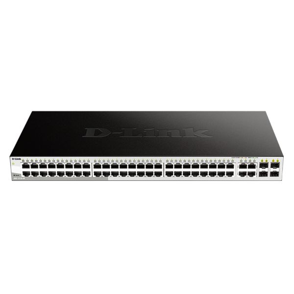 D-Link DGS-1210-48 netwerk-switch Managed L2 Gigabit Ethernet (10/100/1000) 1U Zwart (DGS-1210-48)