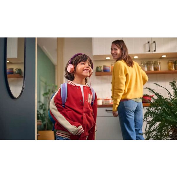 Philips 2000 series TAK2000MP/00 hoofdtelefoon/headset Hoofdtelefoons Bedraad Hoofdband Oproepen/muziek USB Type-C Oranje, Paars, Roze (TAK2000MP/00)