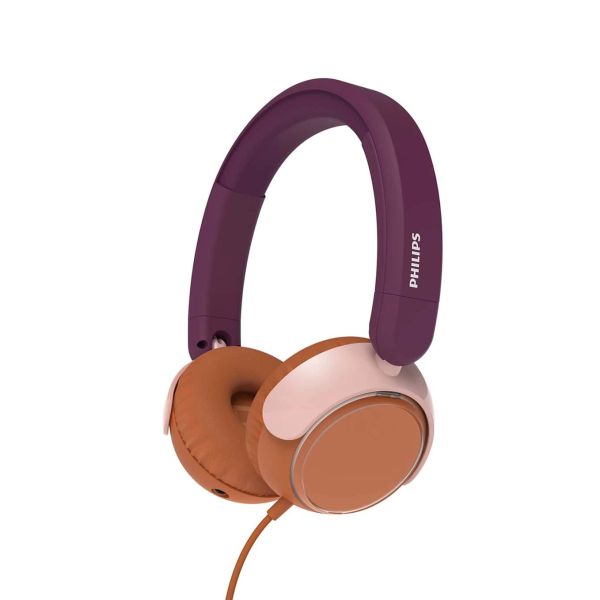 Philips 2000 series TAK2000MP/00 hoofdtelefoon/headset Hoofdtelefoons Bedraad Hoofdband Oproepen/muziek USB Type-C Oranje, Paars, Roze (TAK2000MP/00)