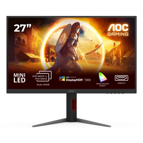 AOC G4 U27G4XM computer monitor 68,6 cm (27") 3840 x 2160 Pixels 4K Ultra HD LED Zwart, Rood (U27G4XM)