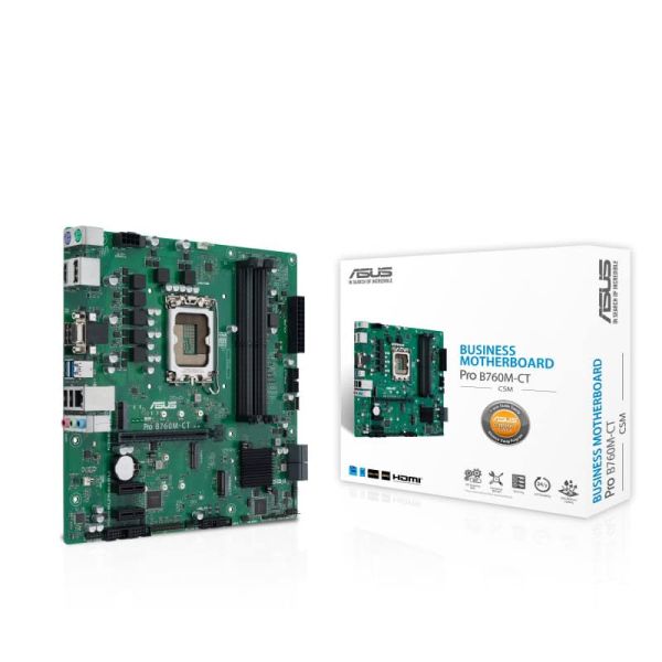 ASUS PRO B760M-CT-CSM Intel B760 LGA 1700 micro ATX (90MB1DY0-M0EAYC) ASUS PRO B760M-CT-CSM Intel B760 LGA 1700 micro ATX (90MB1DY0-M0EAYC)