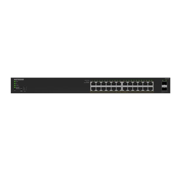 NETGEAR GS324TPv2 Managed L2/L3 Gigabit Ethernet (10/100/1000) Power over Ethernet (PoE) 1U Zwart (GS324TP-200EUS)